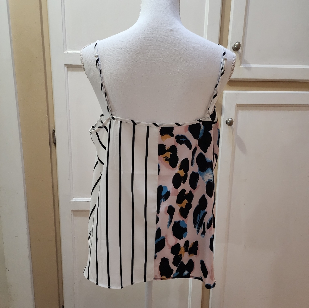 SHEIN Women's Stripped and Leopard Print Cami Top - Picture 8 of 13
